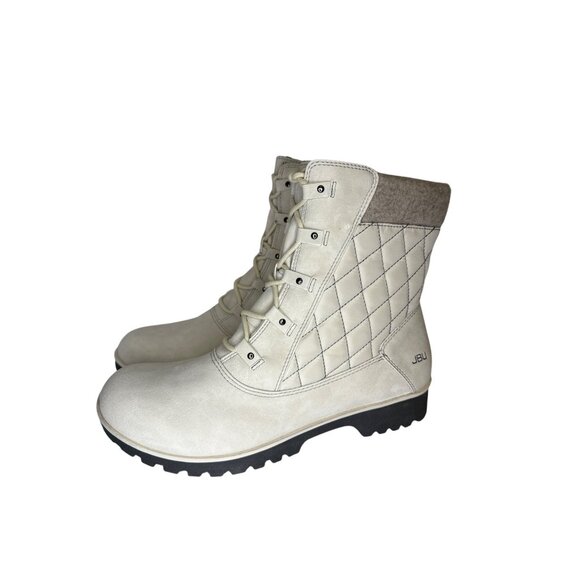 JBU Jambu Summit Women's Boots Waterproof White Lined Quilted Winter Size 11 NIB - Picture 4 of 11